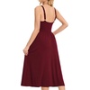 Sureple Long Dresses for Women 2026 Sleeveless Ruched Bust Swing Aline Fitted Spaghetti Strap Sundress with Pockets(A-burgundy)