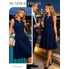 Sureple Women’s Retro Sleeveless Swing Casual Work Summer Party Dress with Pockets(A-navy)