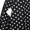 Sureple Women’s Retro Sleeveless Swing Casual Work Summer Party Dress with Pockets(Black Dot)
