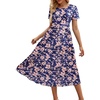 B-navy Floral 06