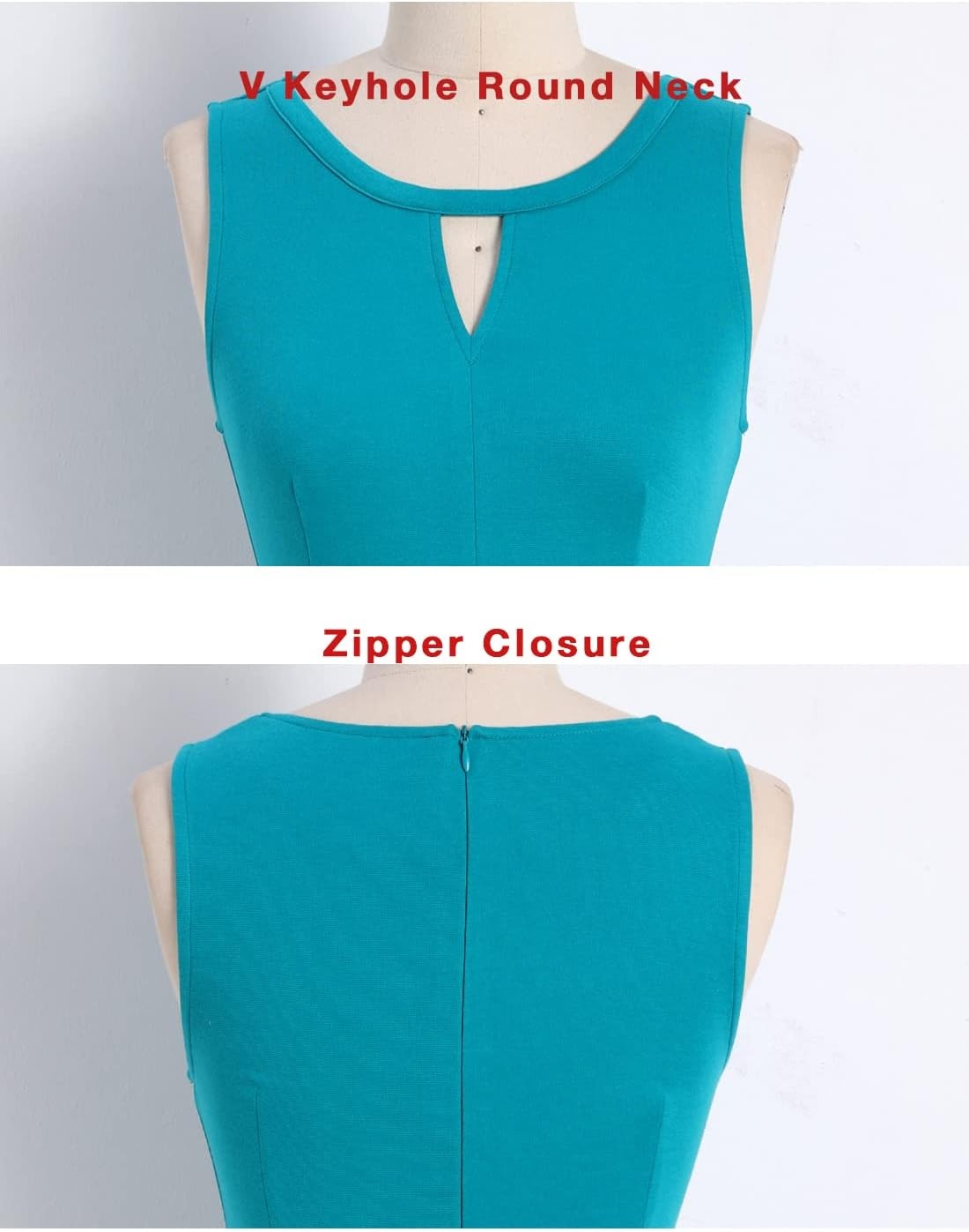 image:imageSureple Womens Retro Sleeveless Swing Casual Work Summer Party Dress with PocketsPgreen Stripes